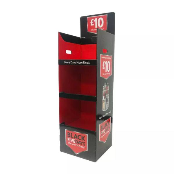 Promotional Cardboard Shelf Display Retail Product Easy Assemble