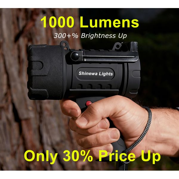 Mini Bright 1000 Lumens Hand Searchlight For Patrolling Hunting Camping Marine