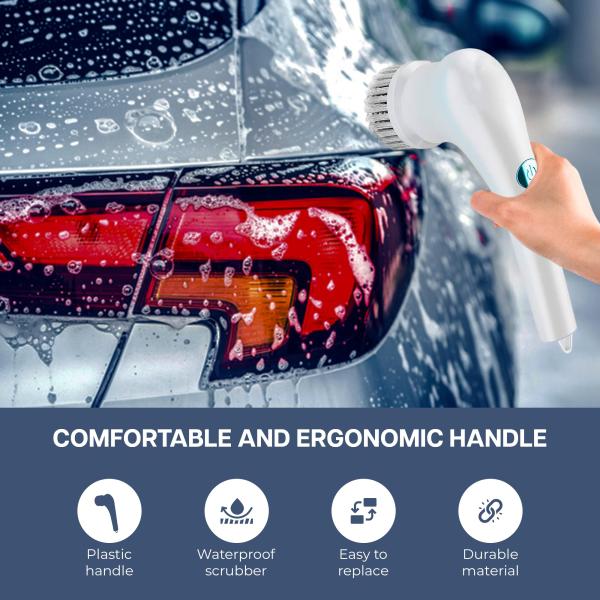 Replaceable Brush Heads Handheld Cleaning Brush for Electric Spin Scrubber in Kitchen