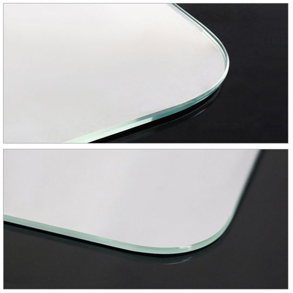 Premium Living Room Frameless Wall Mirror  , Silver Arch Shaped Bathroom Mirror