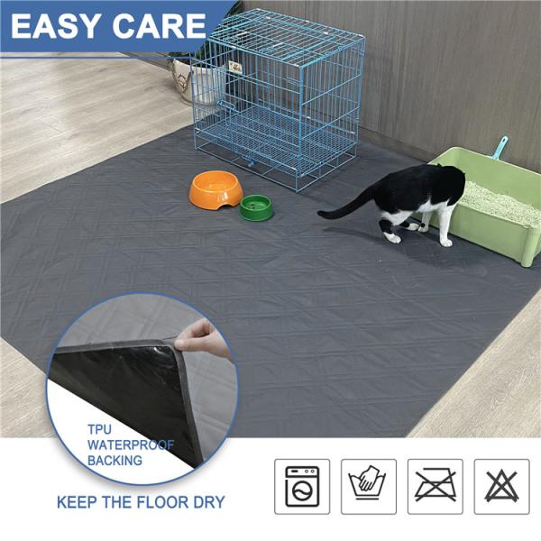 Oxford Anti Tear Pet Floor Mat Dog Play Crate Pee Training Waterproof