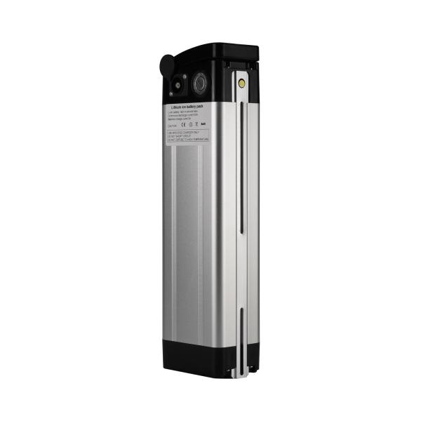Batterie de vélo électrique à poisson argenté 1000W 24V 36V 48V 10ah 15ah 20ah Batterie de scooter électrique Batterie de vélo 18650 Cell Downtube Batterie à ions de lithium pour une alimentation plus propre