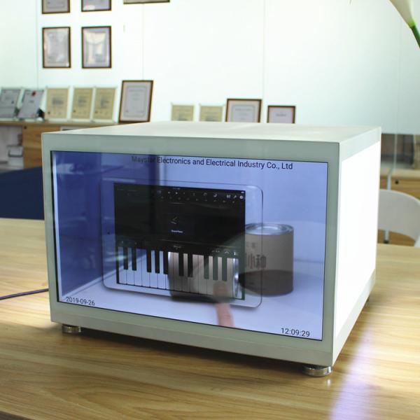 High Brightness Transparent LCD Screen Two Tempered Glass Structure