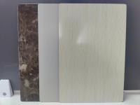 Hojas de PVDF ACP con acabado de grano de madera de 2,0 mm de espesor 0,18 mm de capa de aluminio para interiores de salón
