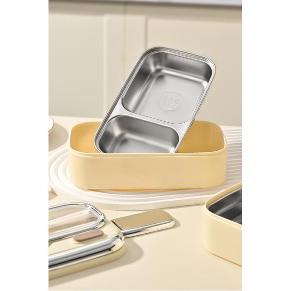 Insulated Metal Lunchbox With Leak Proof Lid Keeps Hot And Cold Foods Fresh