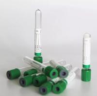 Tubo modificado para requisitos particulares superior verde de la colección de la sangre del vacío del tamaño para el uso del hospital