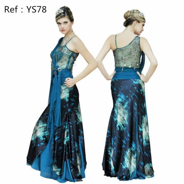 Summer Lady Formal Dress Elegant Floor Length Green Evening Dress