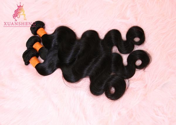 Virgin Human Body Wave Bundles 10A Grade Natural Colour None Chemical