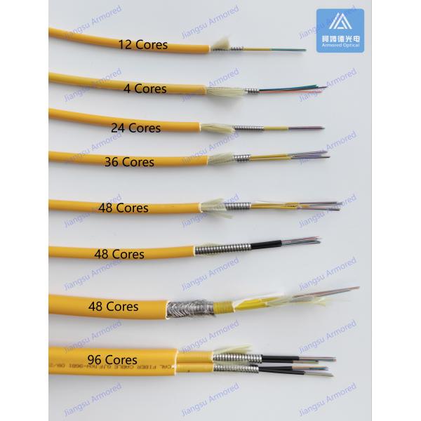 48 cœurs SM mode unique câble blindé à fibre optique 6,0 mm