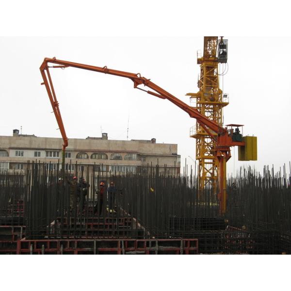 Stationary 5.5kw 17m Spider Boom Concrete Pump For Tower Crane