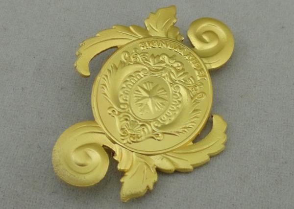 Signum Fidei Souvenir Badges By Brass Stamped 3D Misty Brooch On Back