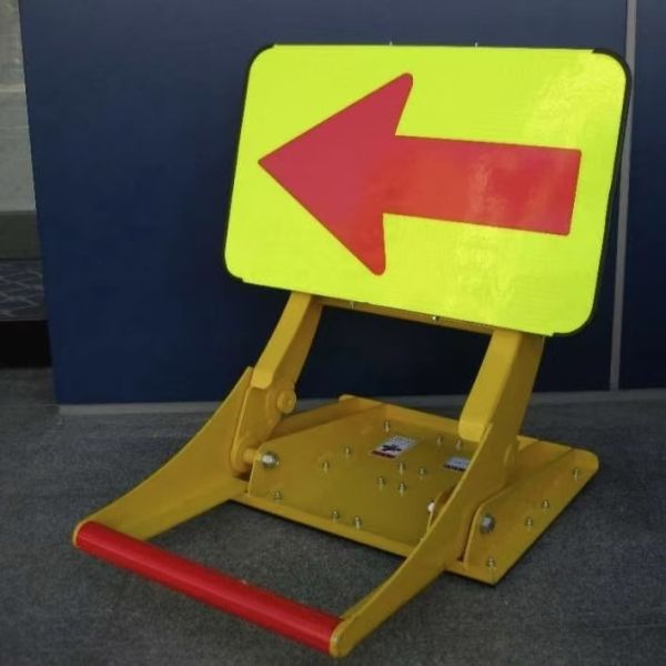 Durable Lightweight Powder-coated Foldable Portable Vehicle Barricades for Traffic Control and Vehicle Interception