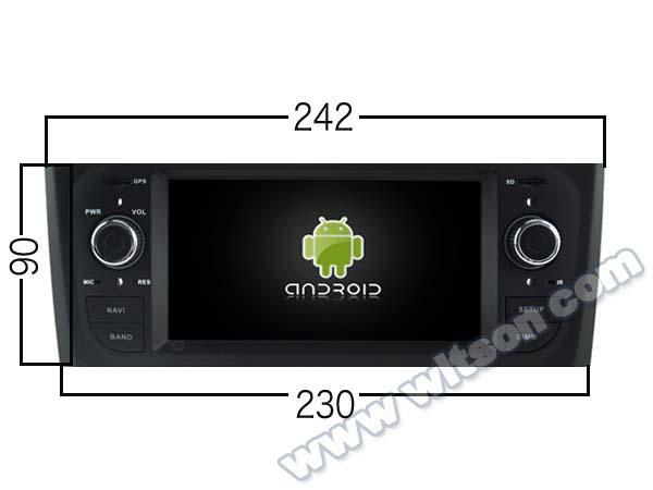 6,1 estilo do OEM da tela sem a plataforma de DVD para o estéreo 2007-2012 grandioso dos multimédios do carro de Fiat Linea Punto
