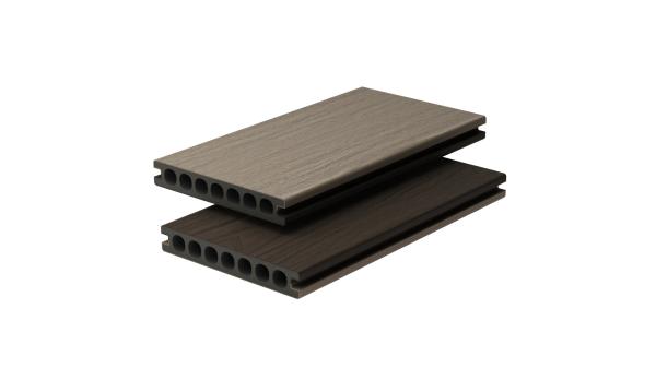 Natural Wood Texture WPC Composite Patio Flooring Plastic Deck Flooring Outdoor