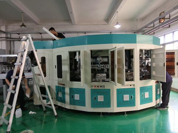 6 Color 360-Degree Fully Automatic Bottle Screen Printer For Plastic Metal Glass