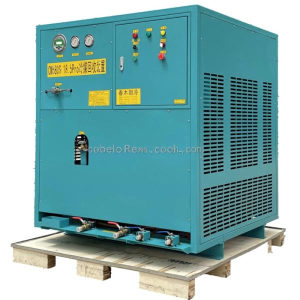 25HP bomba de recuperação de vapor de refrigerante equipamento antigo de carregamento R134a R410a máquina de recuperação de carregamento ac desmontagem
