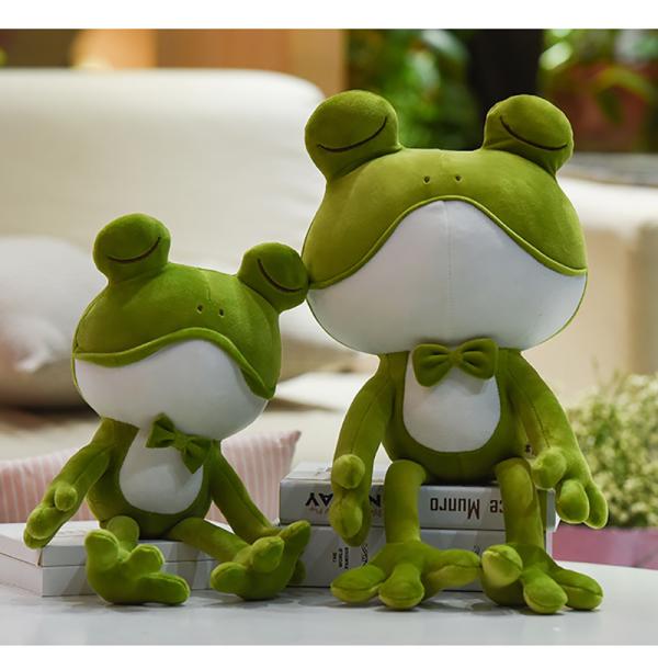 55 - 85CM Frog Stuffed Animal , Electric Embroidery Cotton Frog Soft Toy