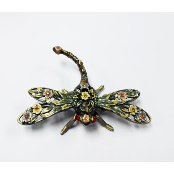 Fashion  Dragonfly Metal Jewelry Box Dragonfly trinket box