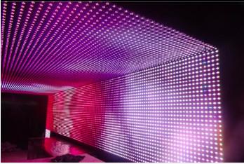 P40 P50 P55 P80 Facade Lighting Led Mesh Screen Rgb Flexible Led Curtain