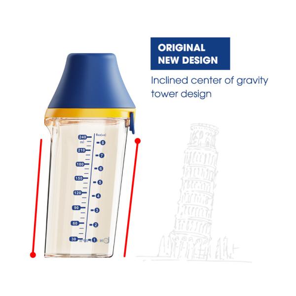 Écoulement lent moyen rapide allaitant les bouteilles PPSU Flip Cap 240ml pour