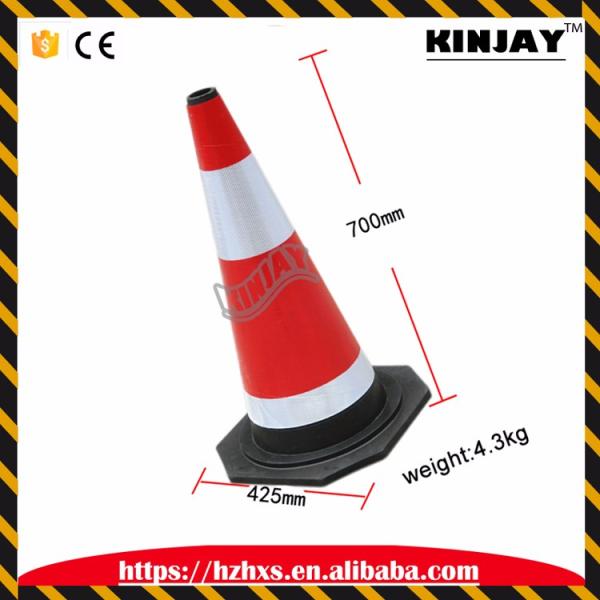2017 Hot Selling Rubber Made Reflective Road Traffic Safty Cones
