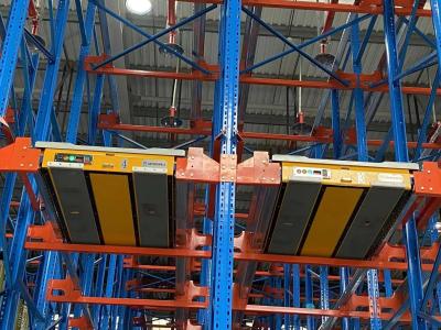 Q235 Or Q355 Steel Radio Shuttle Racking System High Density Semi Automatic Type
