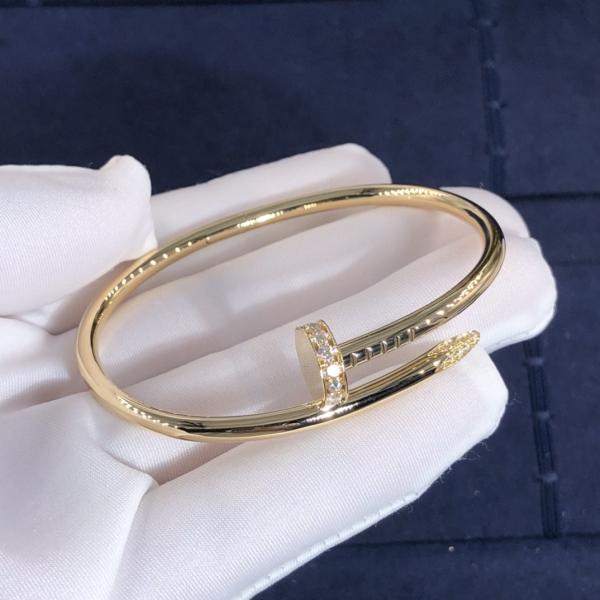 New Fashion Jewelry Bracelet  Pure 18k Gold Cartie Juste Un Clou Bracelet With Natural Real Diamonds