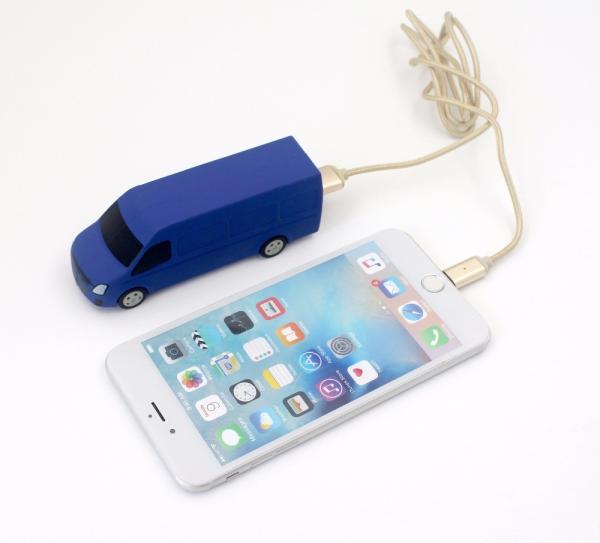 Custom PVC Molded Truck Shaped Soft PVC Power Bank with 3000mAh 18650 Battery for Mobile Phone