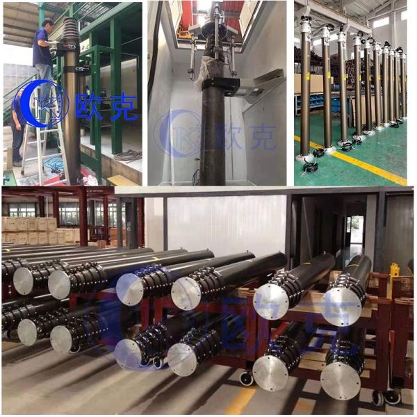 Алюминиевый рангоут телескопической антенны 5M RS485 16feet пневматический