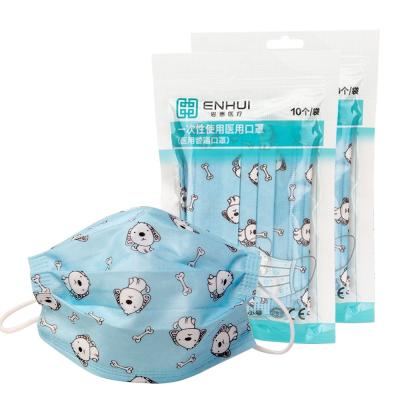 Hot sale OEM 3 layers reusable kid disposable cartoon printing sterile children medical face mask