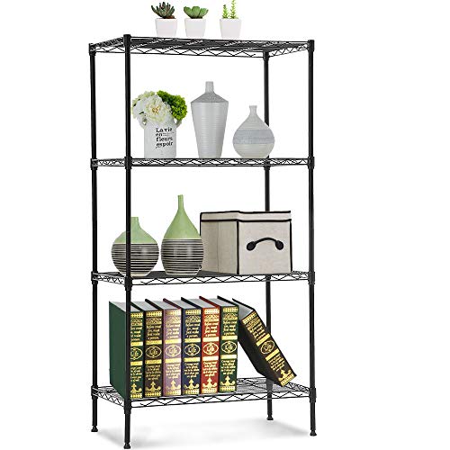 5 Tier Silver Rolling Storage Rack 20mm Wire Gap / Kitchen Wire Shelving Unit