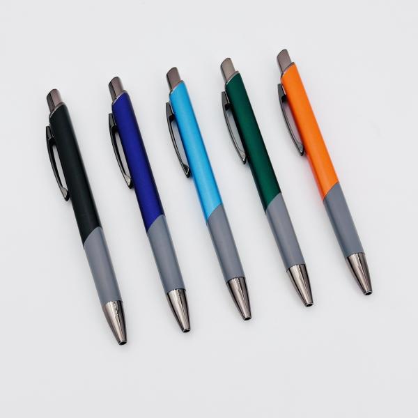 Press Aluminum Gel Pen 0.5mm Multi-color Square Barrel Metal Neutral Pen Stationery Supply