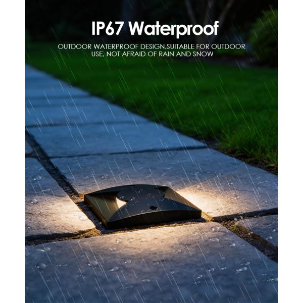 Deck Inground Lights Ultra-thin IP67 Waterproof 1W 3W DC12V 24V IK Rate 08 For Terrace Path