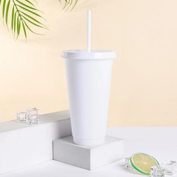 New Export Straw Cups Large-capacity Frosted Texture Drinking Cups Tea Bar And Catering Supply Portable Cups Factory Wholesale