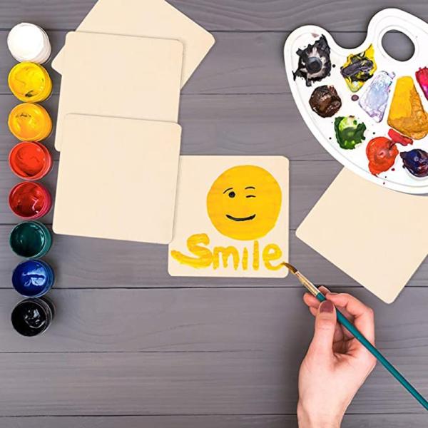 древесина квадрата 3x3 незаконченная производит куски квадрата картины 7.5cm пробела деревянные