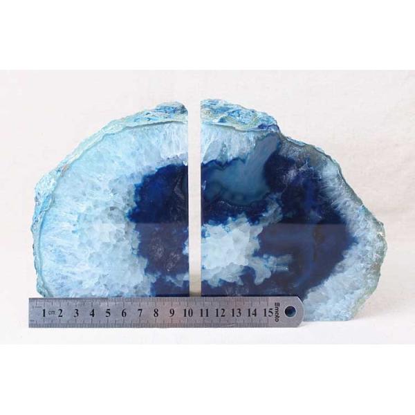 Grade B Polished Agate Book Ends Perfect Housewarming Gift for Art Collectible Enthusiasts