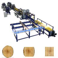 Linha de produção de paletes de madeira Máquina de corte de madeira de banda vertical dupla