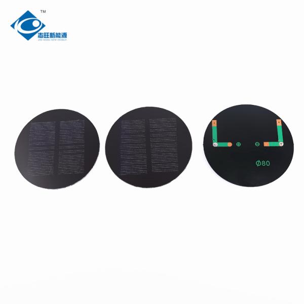 панель солнечной энергии Φ80X2.5mm панели солнечных батарей ZW-R80 эпоксидной смолы панели солнечных батарей 5.5V ЛЮБИМЦА 0.5W жилая
