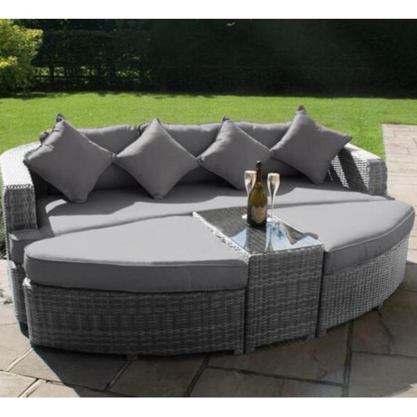 Hotel Outdoor Patio Garden Sunbathing Lounger Sofa Furniture Luxury 228x88x78cm