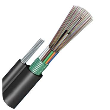 GYTC8S Self-Supporting 8 Strand Multimode Fiber Optic Cable Messenger for Outdoor