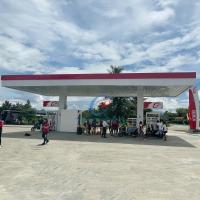 Durable Custom Steel Canopy Metal Roof For Petrol Fuel Station