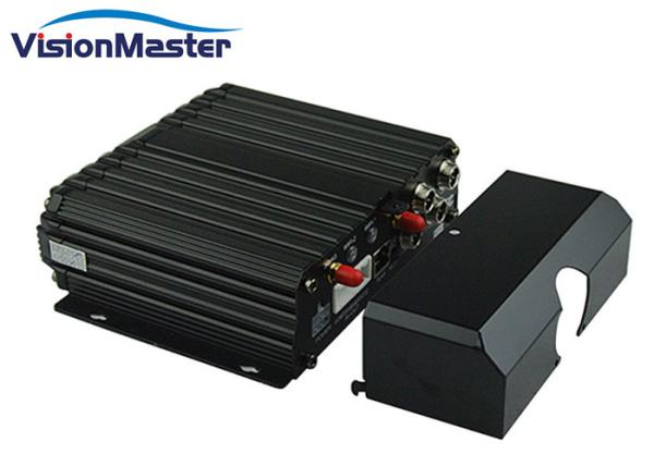4ch Digital Vehicle Mobile DVR With GPS SD Card Storage Anti Vibration