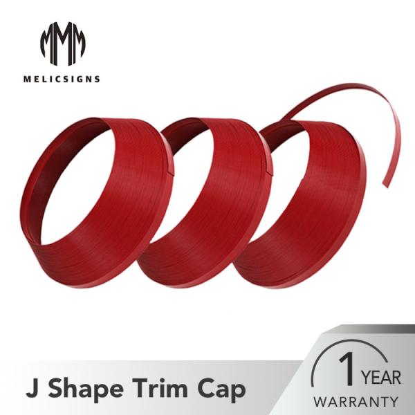 Aluminum Core Red Color Plastic Trim Cap PC Package No Waste Indoor / Outdoor