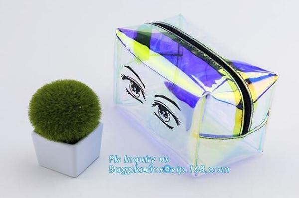 Slider zipper Clear pvc bag for package Vinyl transparent pvc bag cosmetic packing, PVC Bag with Plastic Zipper and Slid