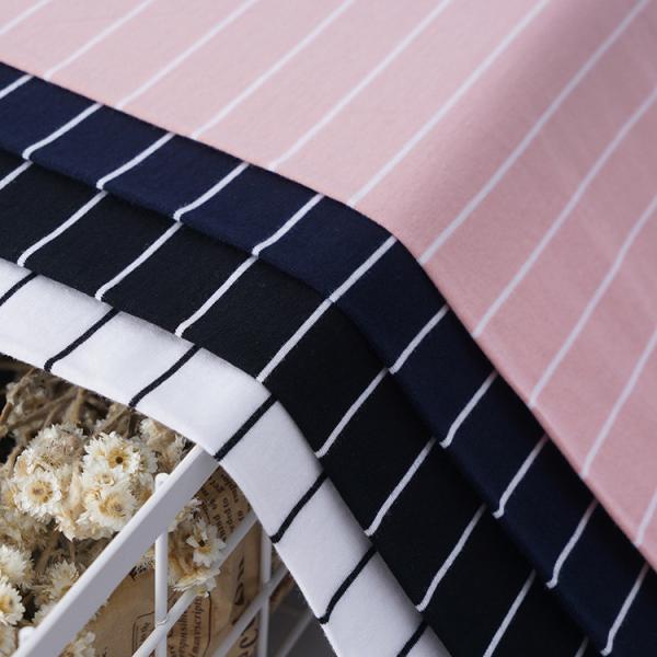 Нелегко деформируемая полосатая хлопковая ткань 175 гм для нижнего белья