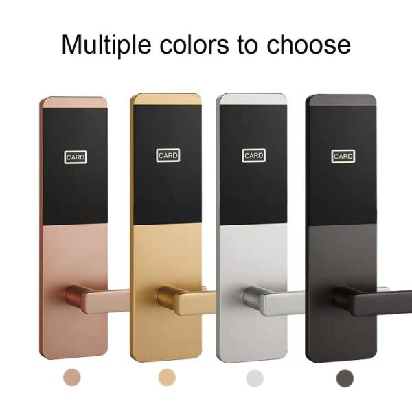 Fermeture de porte en bois Rfid Hôtel Carte-clé Fermetures de porte avec logiciel de gestion de PC gratuit