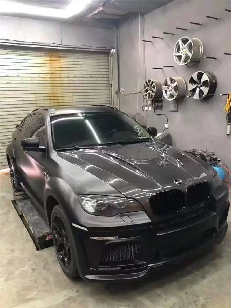 Transform Your BMW X6M E71 with HAMANN Carbon Fiber Front Cover and Spot Design