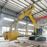 Excavatrice télescopique avec seau à coquille Téléscopique Boom pour chat hitachi komatsu