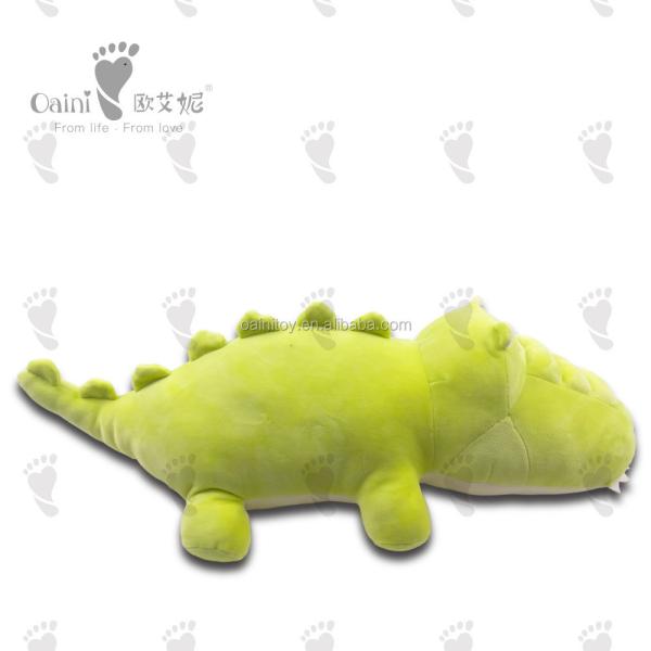 ODM OEM Custom Lying Down Super Soft Gift Pillow Animal Toy Stuffed Crocodile Toy