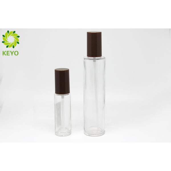 30ml 120ml Transparent Glass Pump Bottles For Foundation / Lotion / Concealer